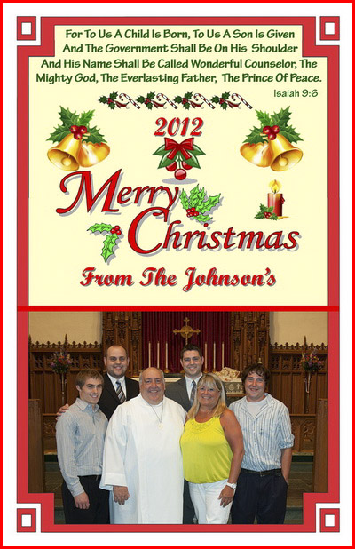 2012 Johnson Family Christmas Card